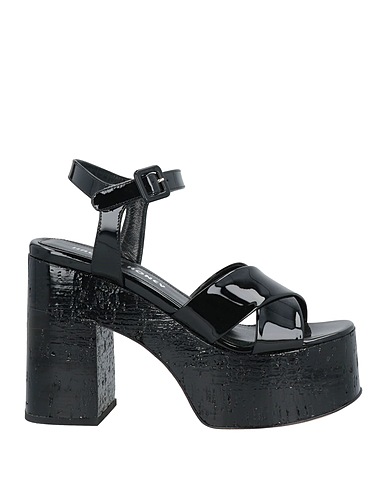 HAUS OF HONEY Sandals Black Soft Leather