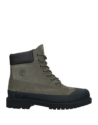 BEE LINE x TIMBERLAND ショートブーツ ミリタリーグリーン 革 / 紡績繊維