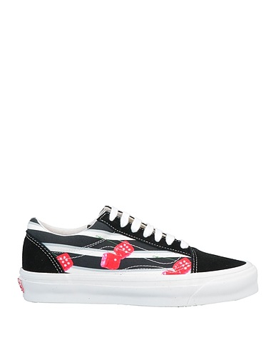 VANS Sneakers Black Leather, Textile fibers