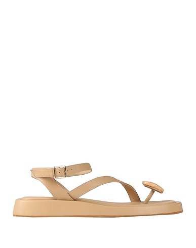GIA / RHW Flip flops Beige Leather