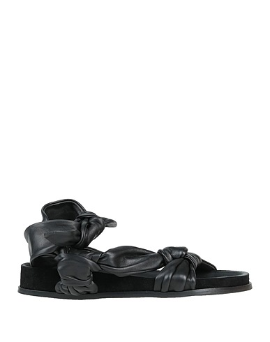 BA&SH Sandals Black Soft Leather