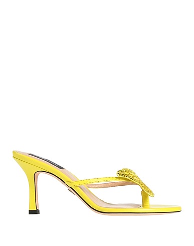 BLUMARINE Flip flops Light green Soft Leather