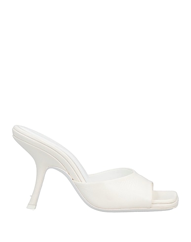 BY FAR Sandals White Soft Leather