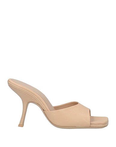 BY FAR Sandals Beige Soft Leather