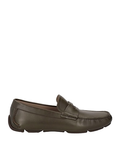 FERRAGAMO Loafers Dark green Soft Leather