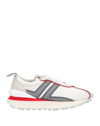 LANVIN Sneakers White 100% Polyester, Calfskin
