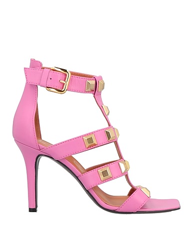 VIA ROMA 15 Sandals Pink Leather