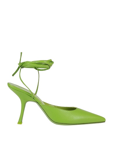 BY FAR Décolleté Verde lime Pelle