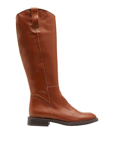 LEONARDO PRINCIPI Boots Brown 100% Calfskin