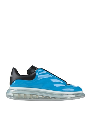 MCQUEEN Sneakers Azure Soft Leather, Textile fibers