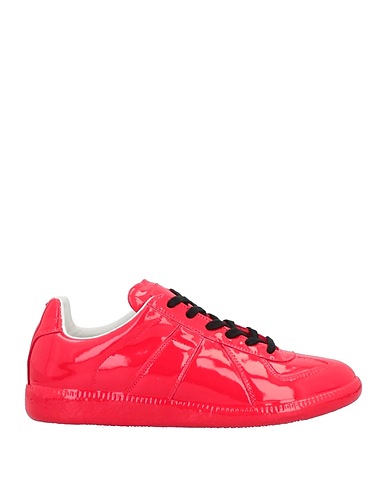 MAISON MARGIELA Sneakers Coral Textile fibres, Soft Leather