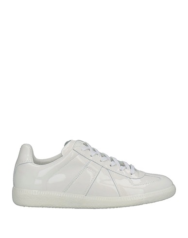 MAISON MARGIELA Sneakers White Textile fibers, Soft Leather