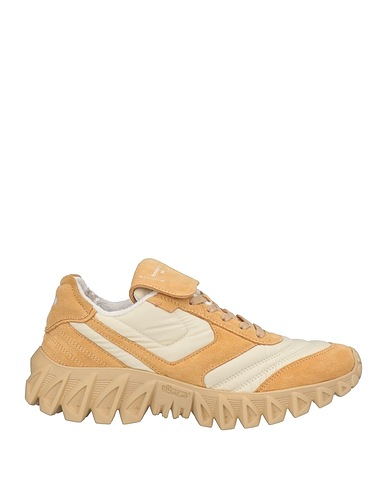 PANTOFOLA D'ORO Sneakers Beige Leather, Textile fibres