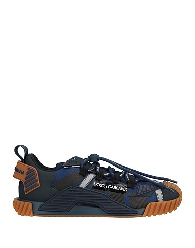 DOLCE&GABBANA Sneakers Nachtblau 50% Polyamid, 23% Synthetische Fasern, 15% Kalbsleder, 7% PVC - Polyvinylchlorid, 5% Baumwolle