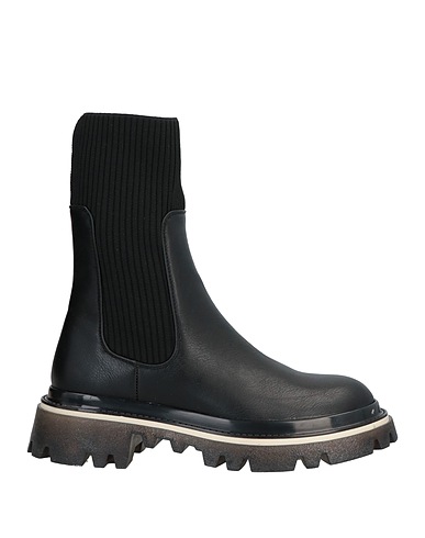CAFèNOIR Stiefelette Schwarz Gewebefasern, Andere Fasern