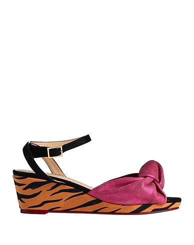 CHARLOTTE OLYMPIA Sandales Fuchsia Cuir