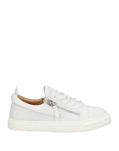GIUSEPPE ZANOTTI Sneakers White Soft Leather, Textile fibers