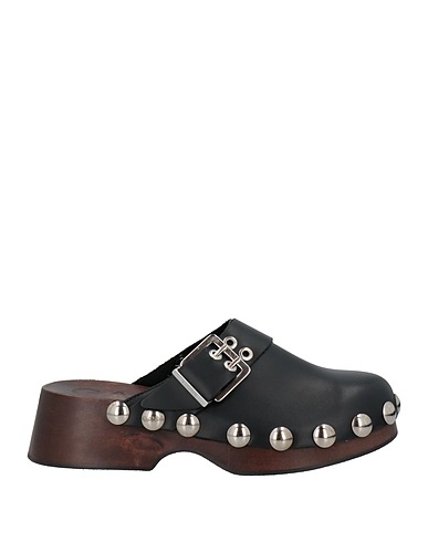 GANNI Mules and clogs Black Soft Leather