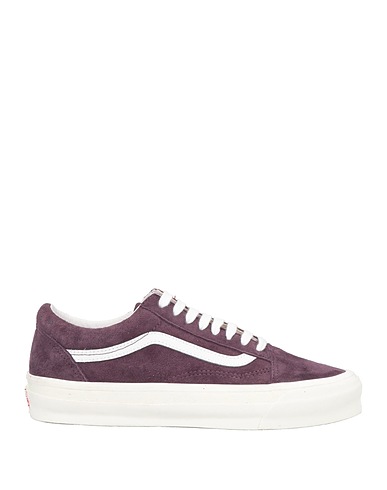 VANS VAULT Sneakers Purple Leather, Textile fibers