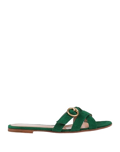 GIANVITO ROSSI Sandali Verde scuro Pelle