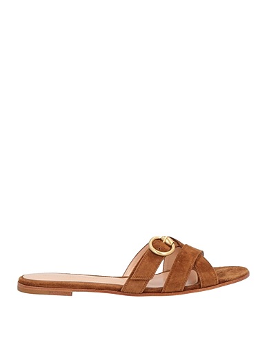 GIANVITO ROSSI Sandals Brown Leather