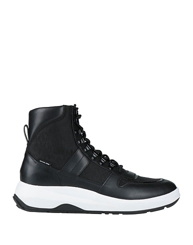 MICHAEL KORS MENS Sneakers Black Bovine leather, Textile fibres
