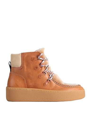 WOOLRICH 미들 부츠 SHEEPSKIN MID COURT OHIO 
 카멜 79% 송아지 가죽, 21% 쉽스킨