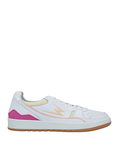 MOACONCEPT Sneakers White Soft Leather, Textile fibres