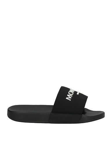 MONCLER Sandals Black Textile fibers