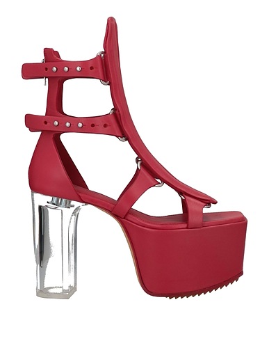 RICK OWENS Sandals Magenta Leather