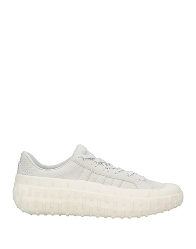 Y-3 Sneakers Hellgrau Leder, Gewebefasern