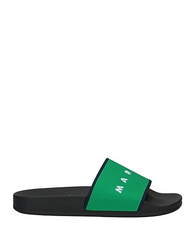 MARNI サンダル グリーン 紡績繊維