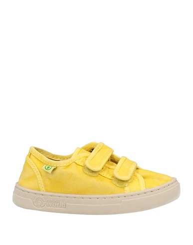 NATURAL WORLD Sneakers Giallo Fibre tessili, Cotone organico