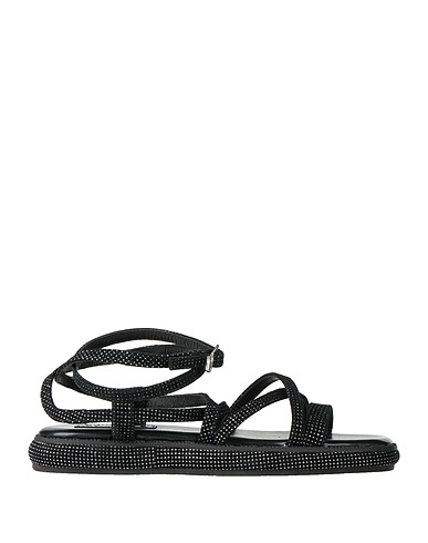 LIU •JO Sandals Black Leather