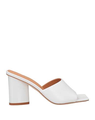 TWINSET Sandals White Soft Leather