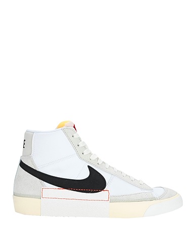 NIKE Sneakers BLAZER MID PRO CLUB
 Bianco Pelle, Fibre tessili