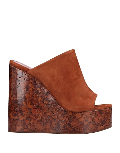 HAUS OF HONEY Mules and clogs Brown Leather