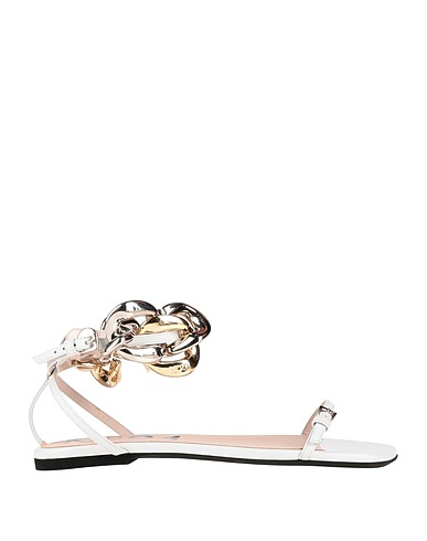 N°21 Sandals White Soft Leather