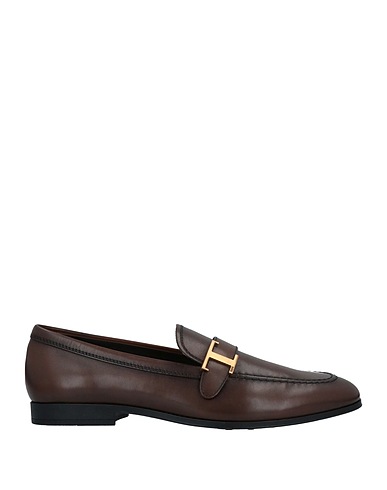 TOD'S Loafers Dark brown Soft Leather