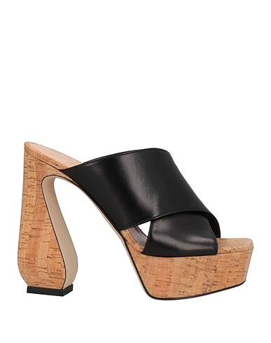 SI ROSSI by SERGIO ROSSI Mules and clogs Black Soft Leather
