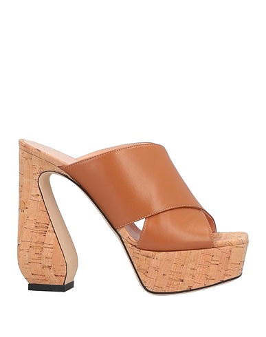 SI ROSSI by SERGIO ROSSI Mule e zoccoli Cammello Pelle
