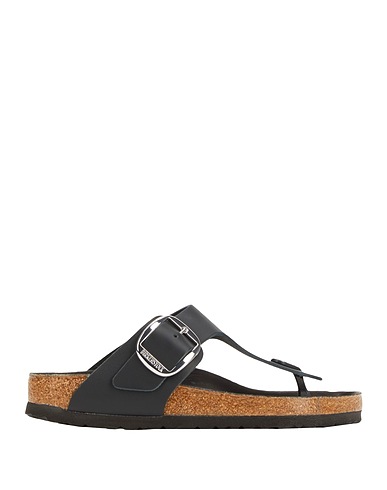 BIRKENSTOCK Tongs Noir Cuir