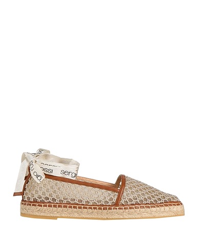 SERGIO ROSSI Espadrilles BEIGE Textile fibres, Leather