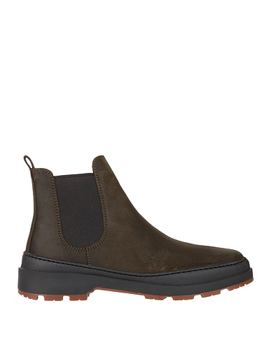 CAMPER Ankle boot Dark green 100% Leather