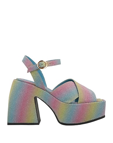 NODALETO Sandals Pink Textile fibers