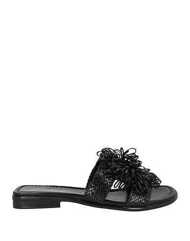 PONS QUINTANA Sandals Black Soft Leather