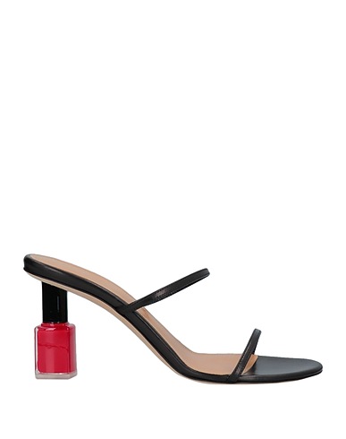 LOEWE Sandals Black Soft Leather