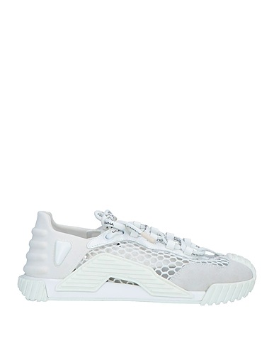 DOLCE&GABBANA Sneakers White 60% Polystyrene, 20% Calfskin, 18% Polyamide, 2% Elastane