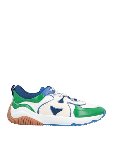 HOGAN Sneakers Grün Gewebefasern, Leder