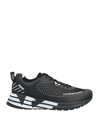 EA7 Sneakers Black 100% Thermoplastic polyurethane, Polyester, Polyurethane